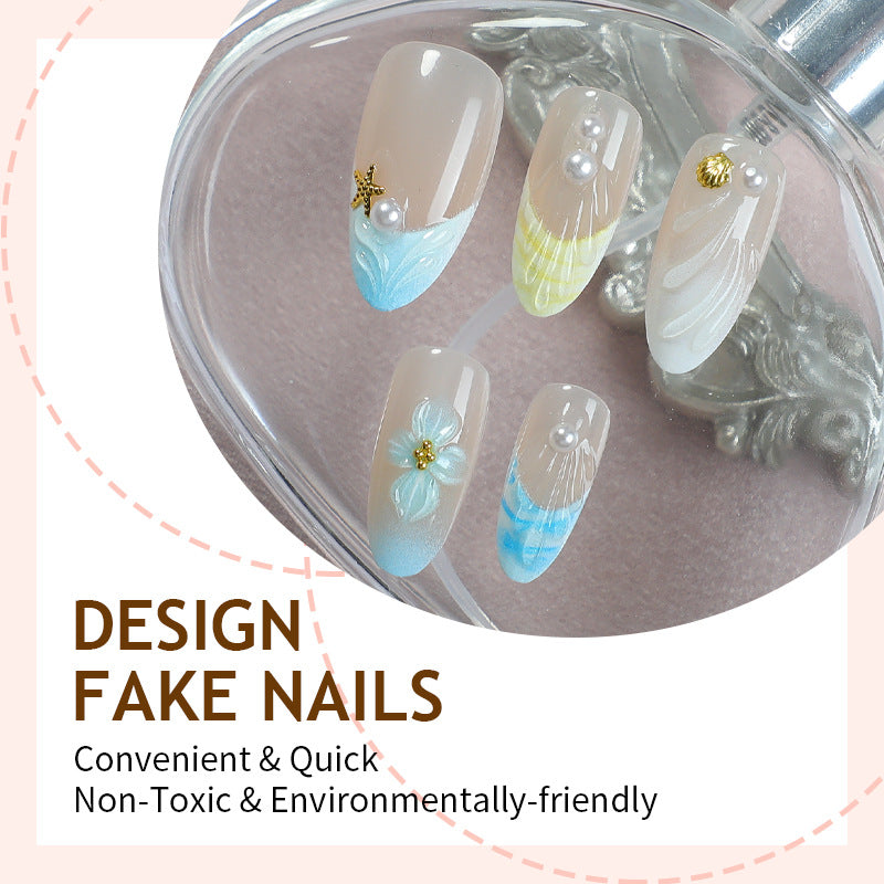 Nail art set with handcrafted maritime motifs Kalsten