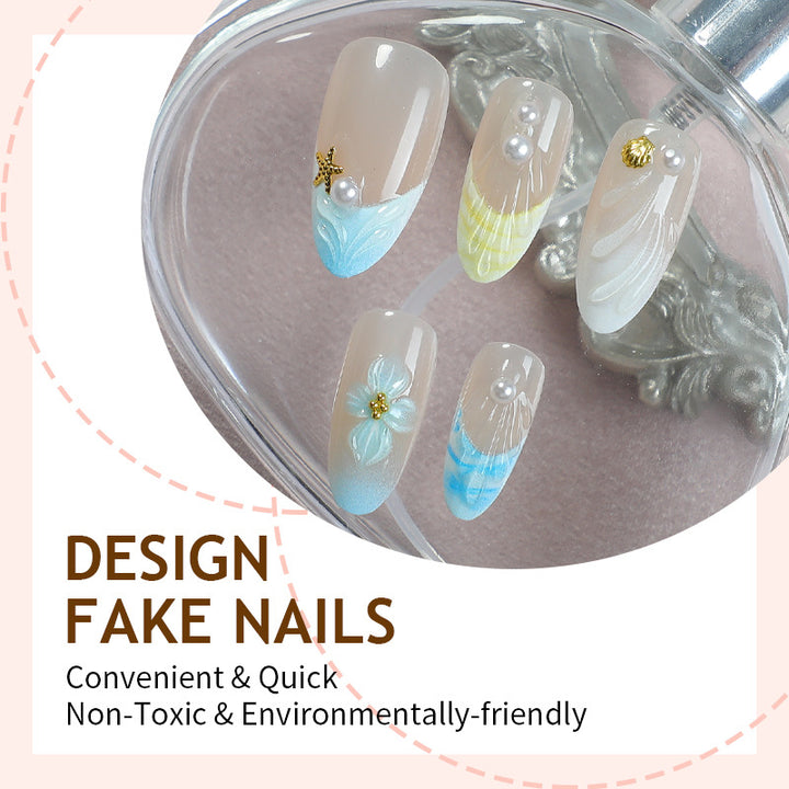 Nail art set with handcrafted maritime motifs Kalsten