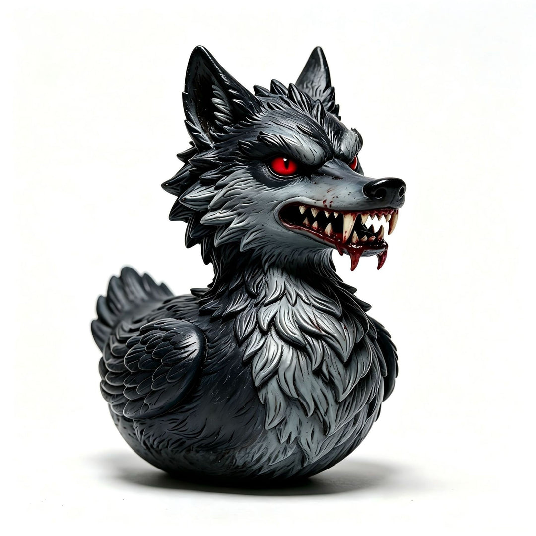 Creepy rubber duck with wolf design Kalsten