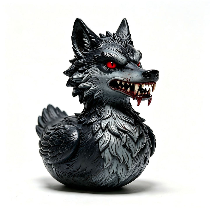 Creepy rubber duck with wolf design Kalsten