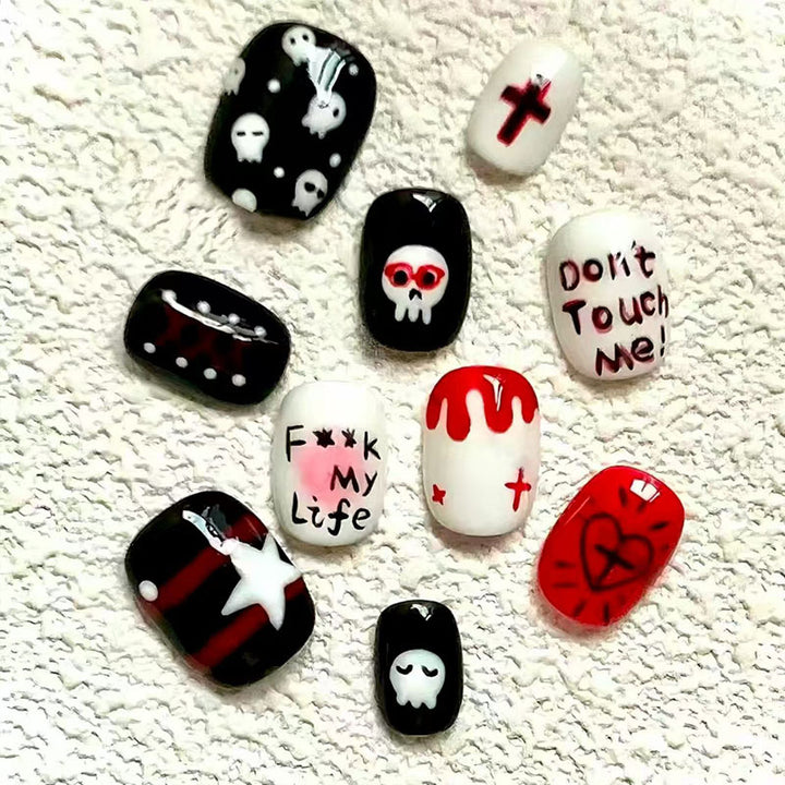 Decorative Press-On Nail Set Kalsten