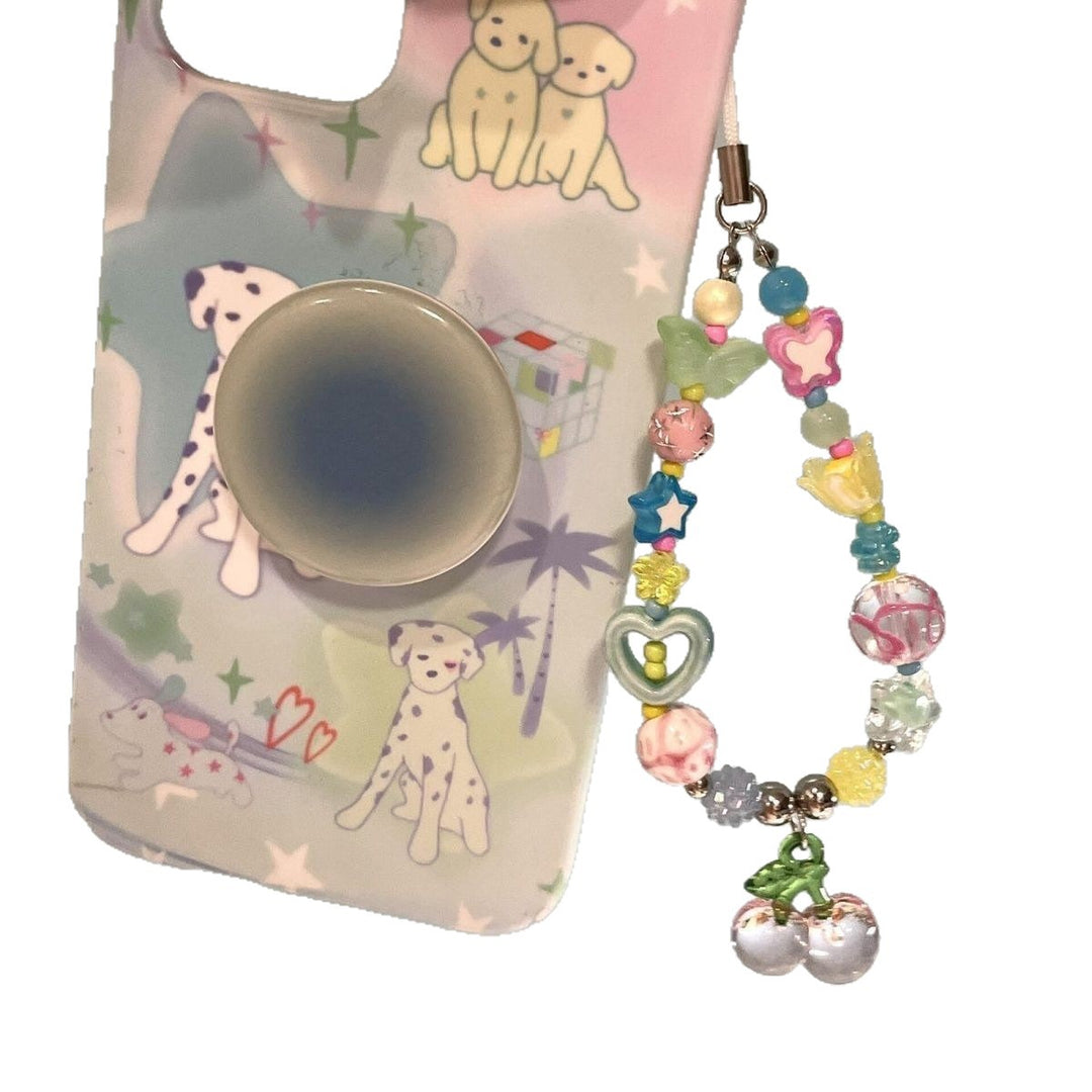 Playful Beaded Charm Mobile Lanyard Kalsten
