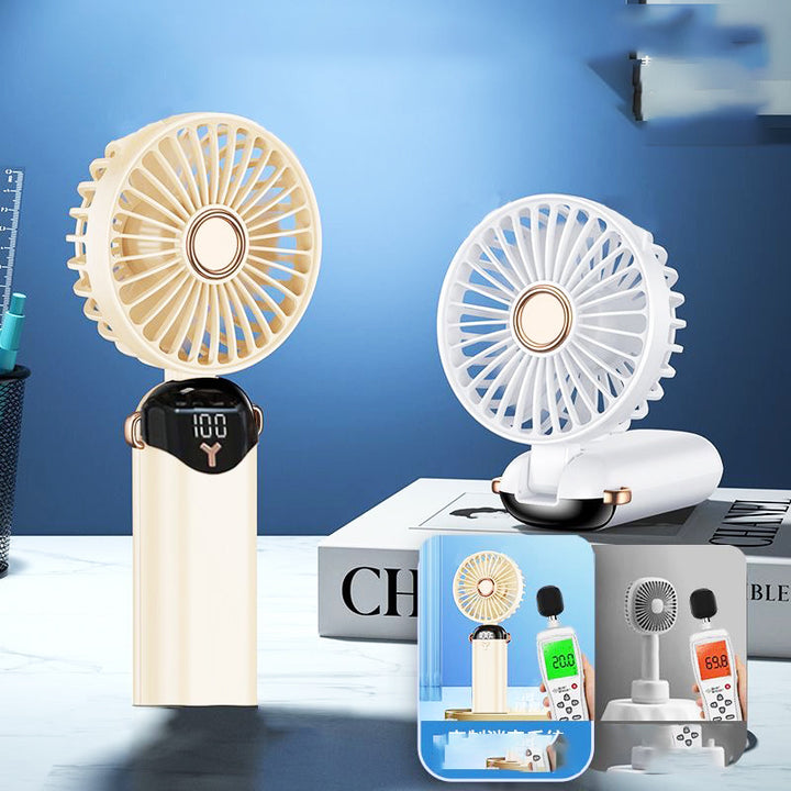 Portable Mini Hand Fan with Digital Display Kalsten