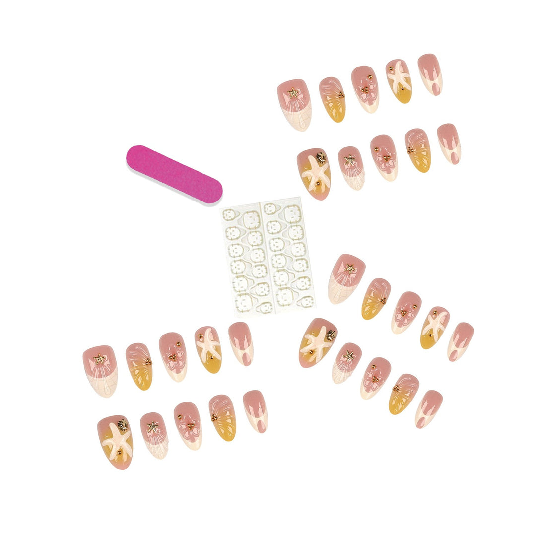 Coastal Inspired Press-On Nail Set