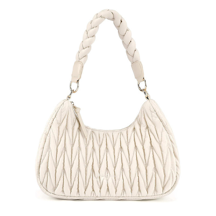 Fashionable shoulder bag with braided shoulder strap Kalsten