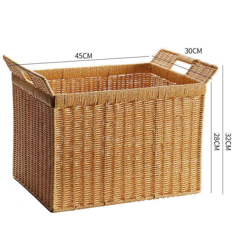 Handcrafted Woven Storage Cube with Ergonomic Handles Kalsten