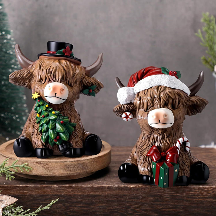 Decorative Highland Cow Figurine Kalsten