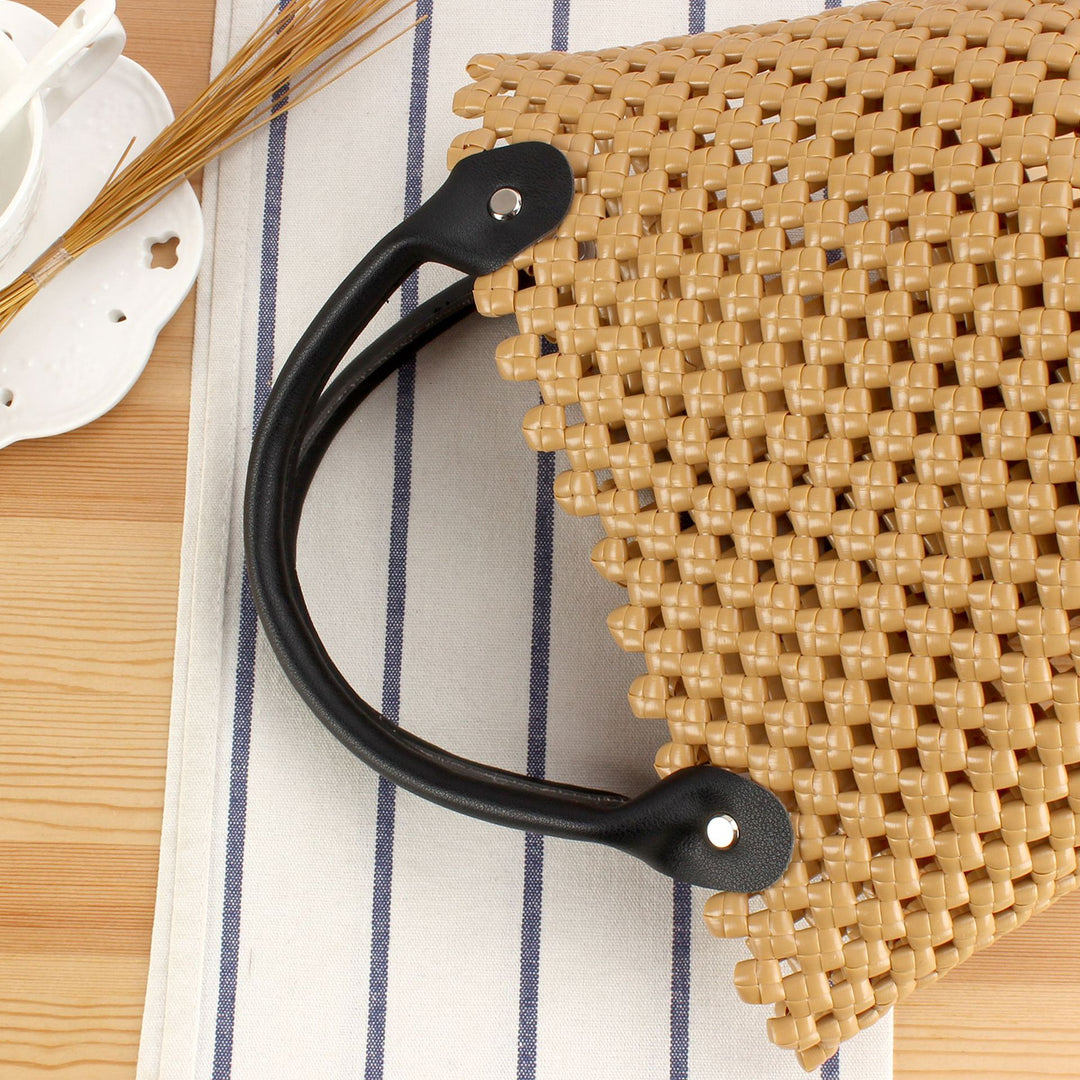 Basket bag with high-quality artificial leather handle Kalsten