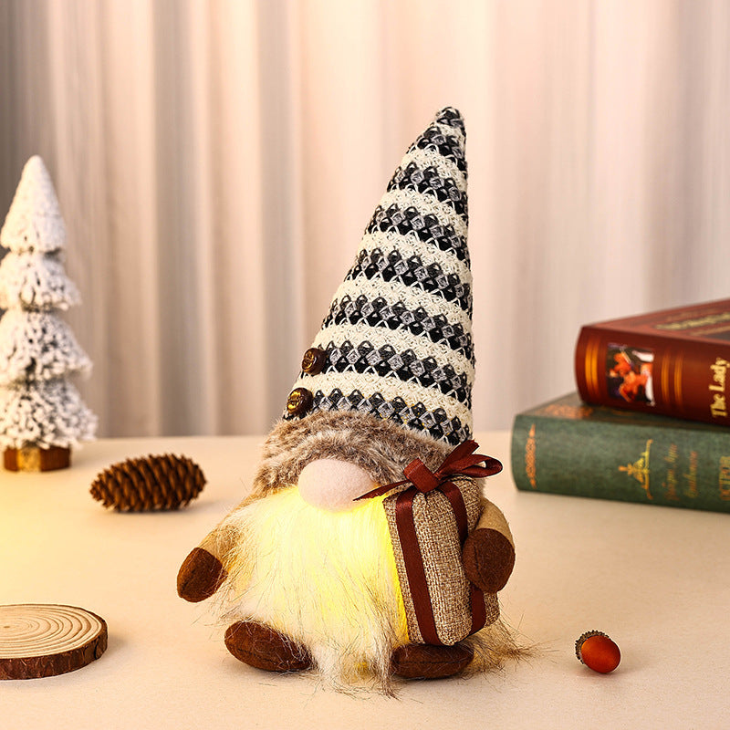 Decorative Christmas gnome with gift package Kalsten