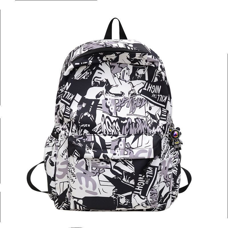 Artistic Graphic Print Backpack Kalsten