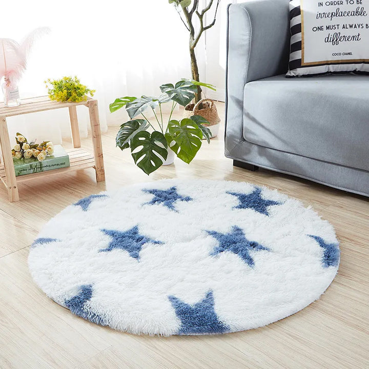 Plush Circular Area Rug Kalsten