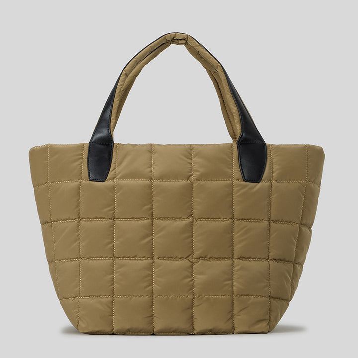 Quilted Puffer Tote Bag