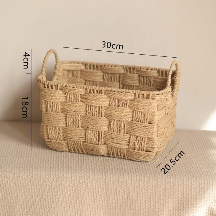 Handcrafted Natural Fiber Storage Basket  1788889841