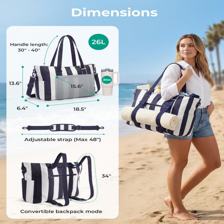 Spacious Multi-Compartment Utility Tote Kalsten
