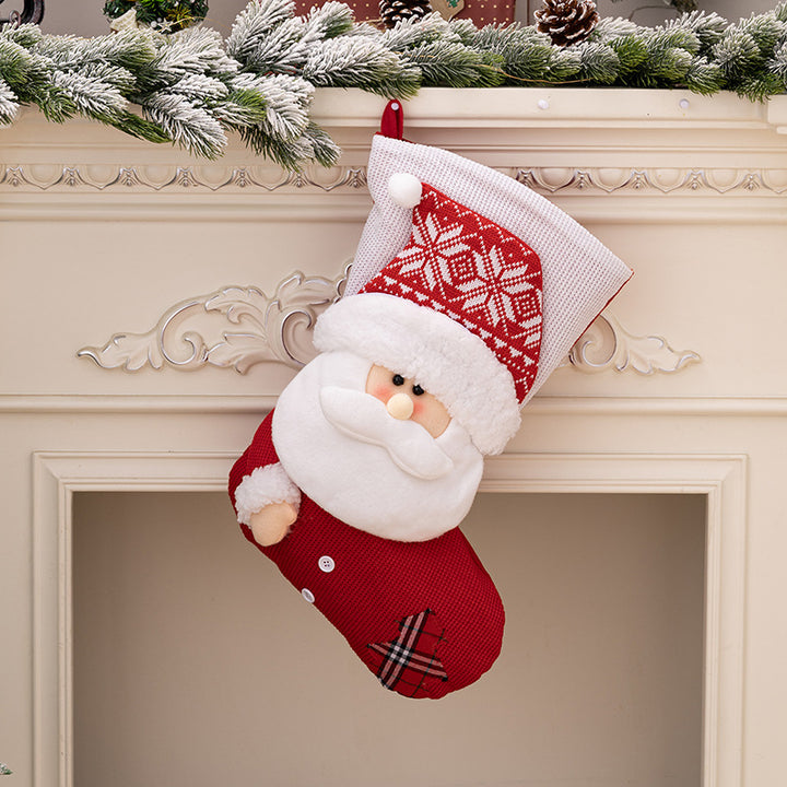 Festive Christmas stocking with nostalgic design Kalsten