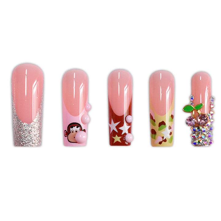Creative Themed Press-On Nail Art Extensions Kalsten