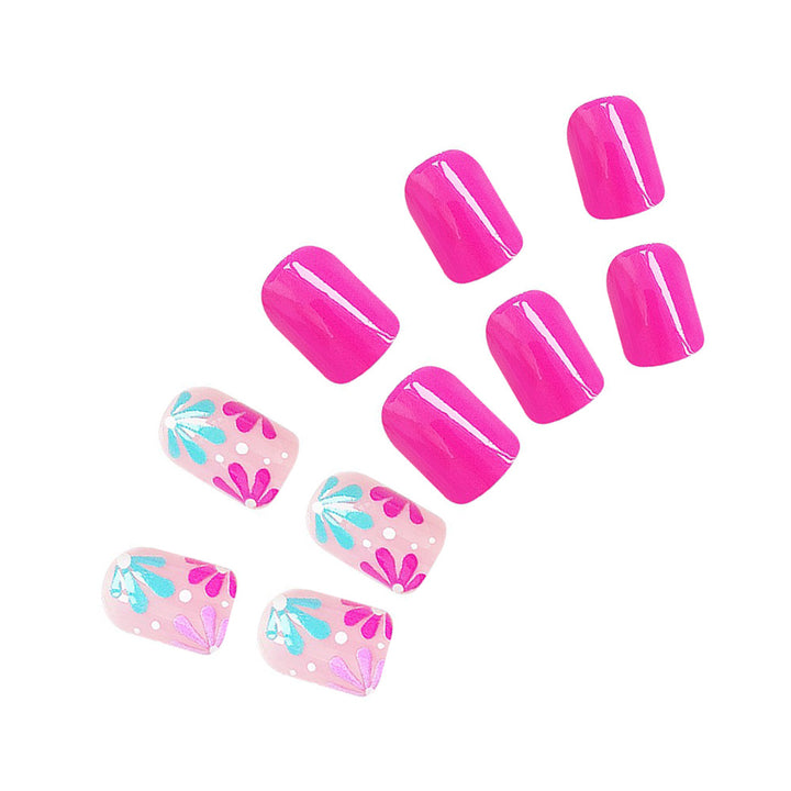 Artistic Floral Gel Nail Design Kalsten