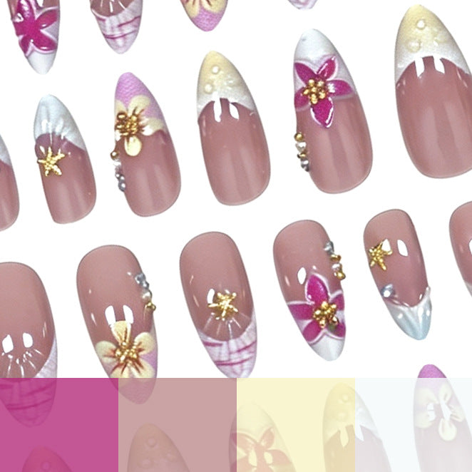 Decorative Floral Nail Enhancements Kalsten