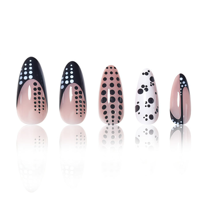 Elegant Abstract Pointed Nail Art Extensions Kalsten