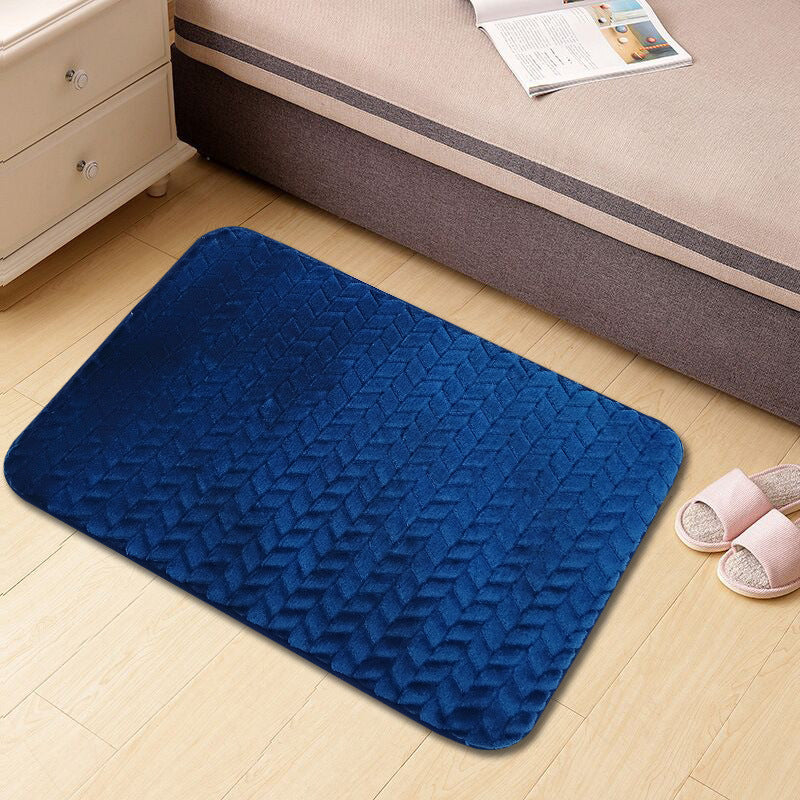 Velvet Textured Bathroom Mat Kalsten