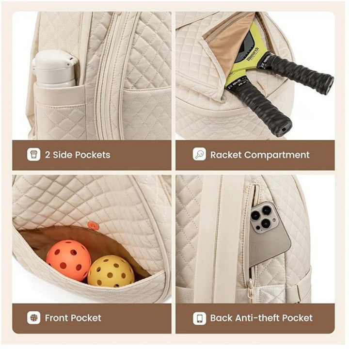 Quilted Tennis Racket Backpack Kalsten 1789074113
