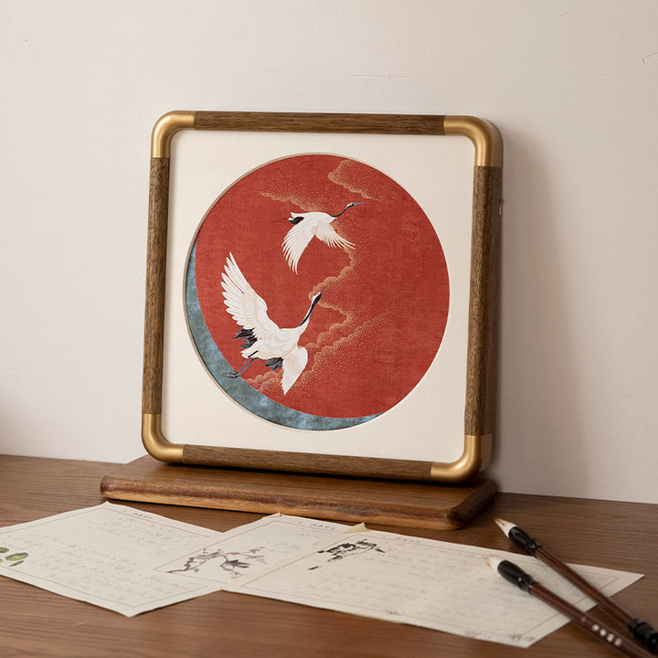 Artistic Framed Bird Illustration