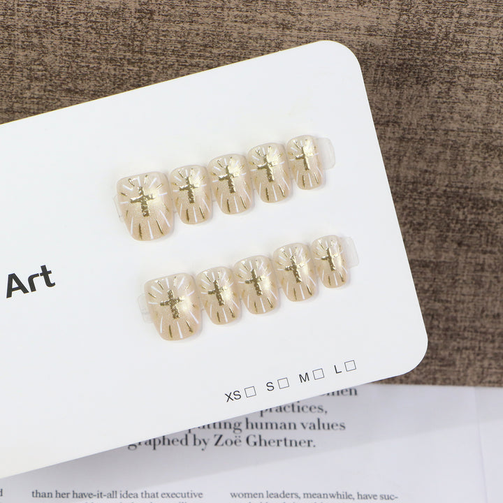 Decorative Press-On Nail Art Set With Elegant Designs Kalsten