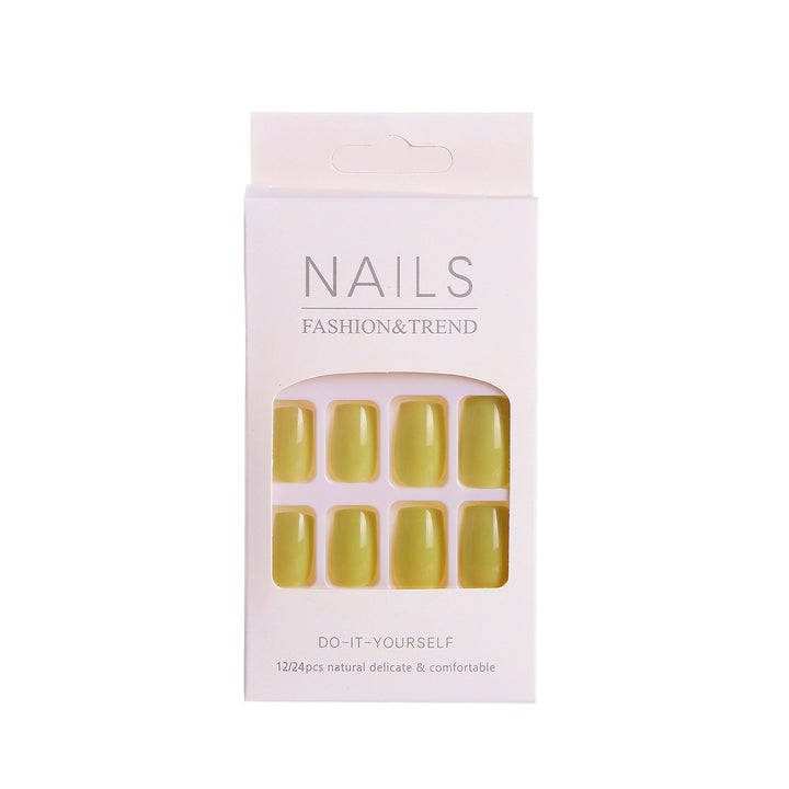 Glossy Press-On Nail Set with Almond Shape Kalsten