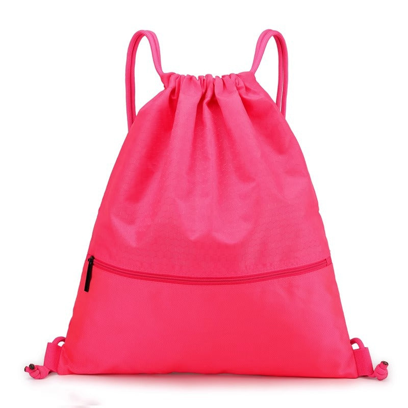 Honeycomb Patterned Drawstring Gym Bag Kalsten