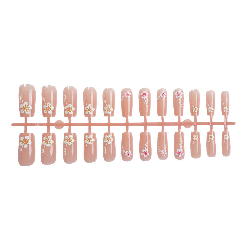 Artistic Floral Press-On Nail Art Set