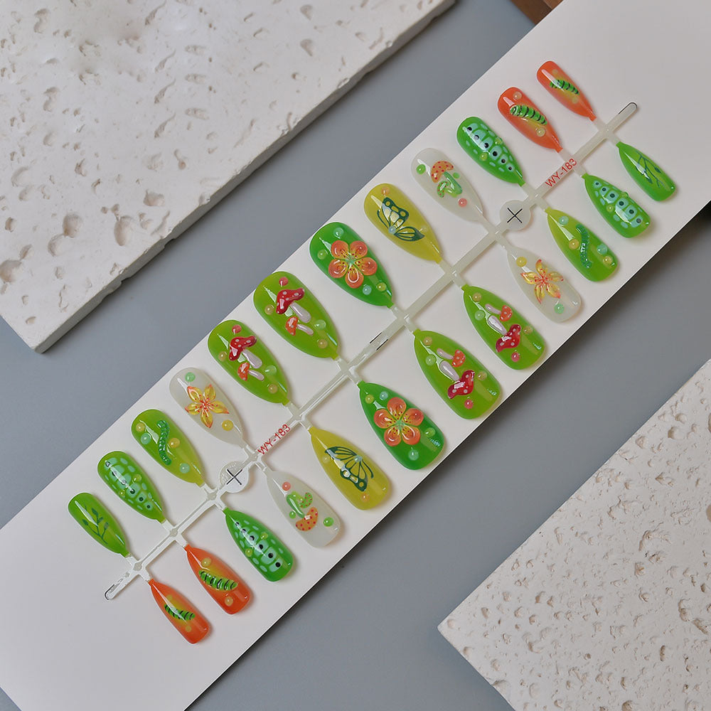 Creative Nature-Themed Press-On Nails Kalsten