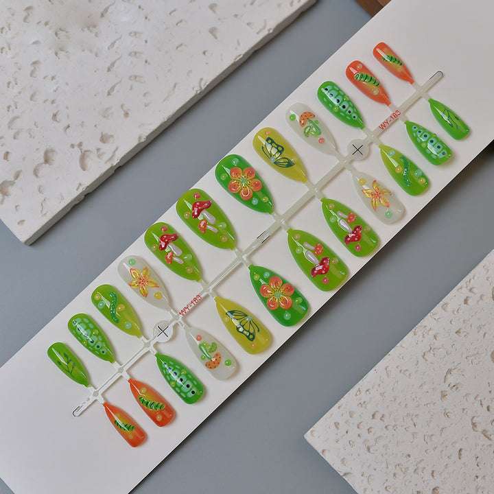Creative Nature-Themed Press-On Nails Kalsten