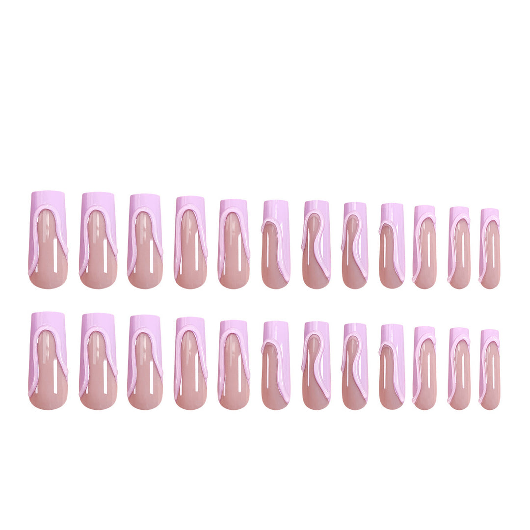 Artful gel nails with colored accents Kalsten