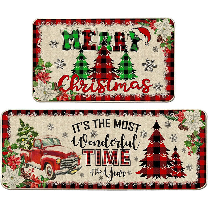 Festive Holiday Themed Doormat Kalsten