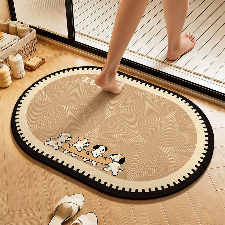 Cartoon-Themed Non-Slip Bath Mat