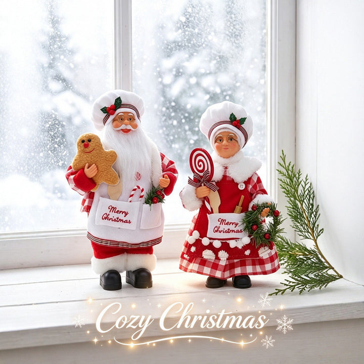 Nostalgic Santa Claus figure with gingerbread cookie mold Kalsten