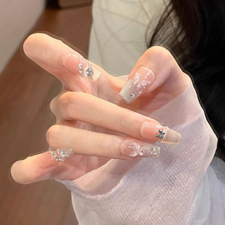 Decorative 3D Butterfly Press-On Nail Set Kalsten