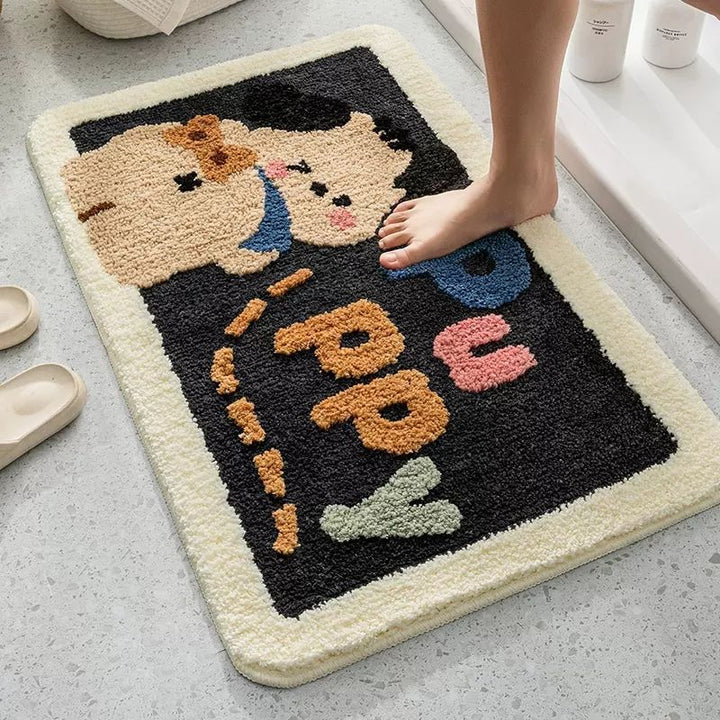 Cute Cartoon Dog Bath Mat Kalsten