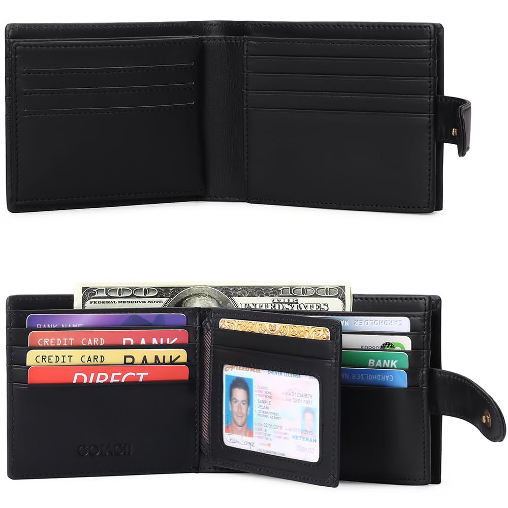 Classic RFID-Blocking Leather Bi-Fold Wallet Kalsten