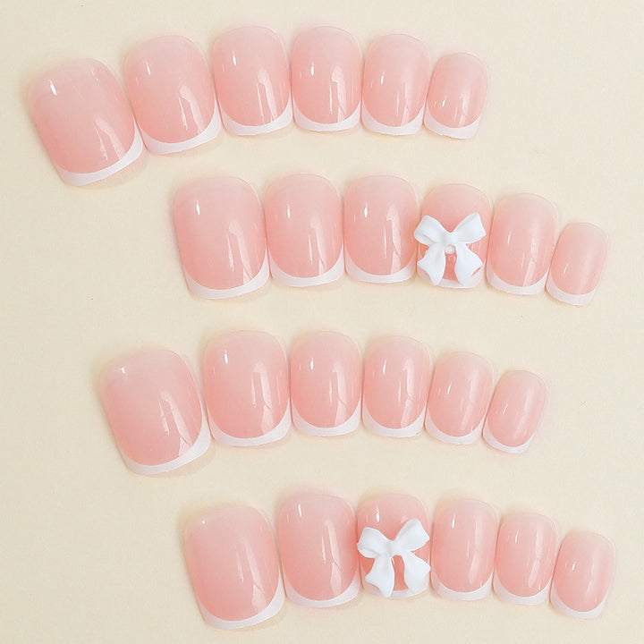 Elegant French Tip Press-On Nails Kalsten