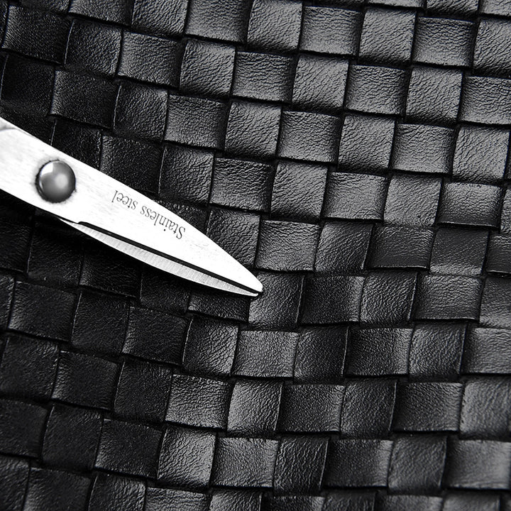Woven Leather Weekend Duffle Kalsten