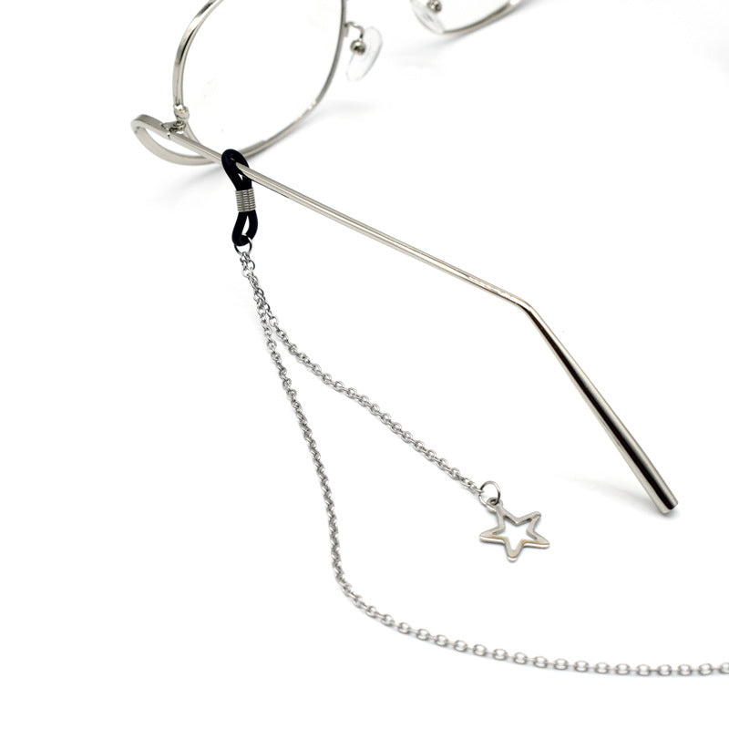 Elegant Star-Accented Eyewear Chain Kalsten