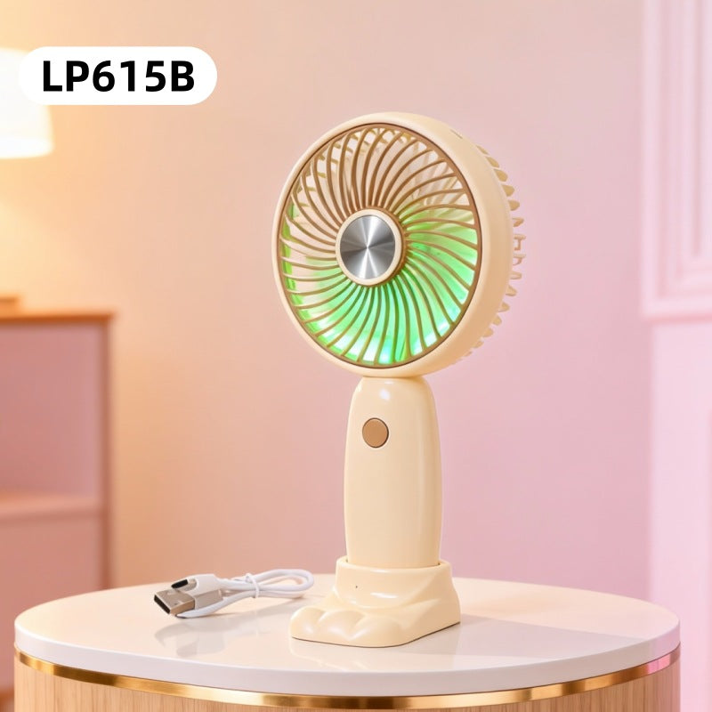 Women's Portable Hand Fan with Cute Rabbit Design Kalsten