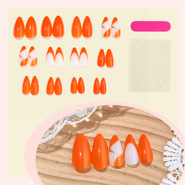 Premium Stylish Press-On Nail Set with Elegant Design Elements Kalsten