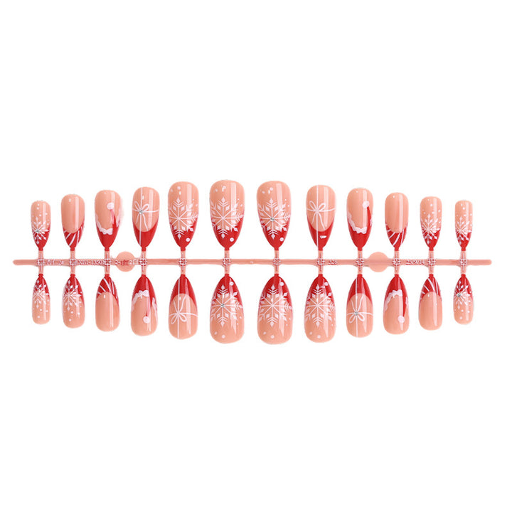 Winter-Themed Press-On Nail Art Set Kalsten