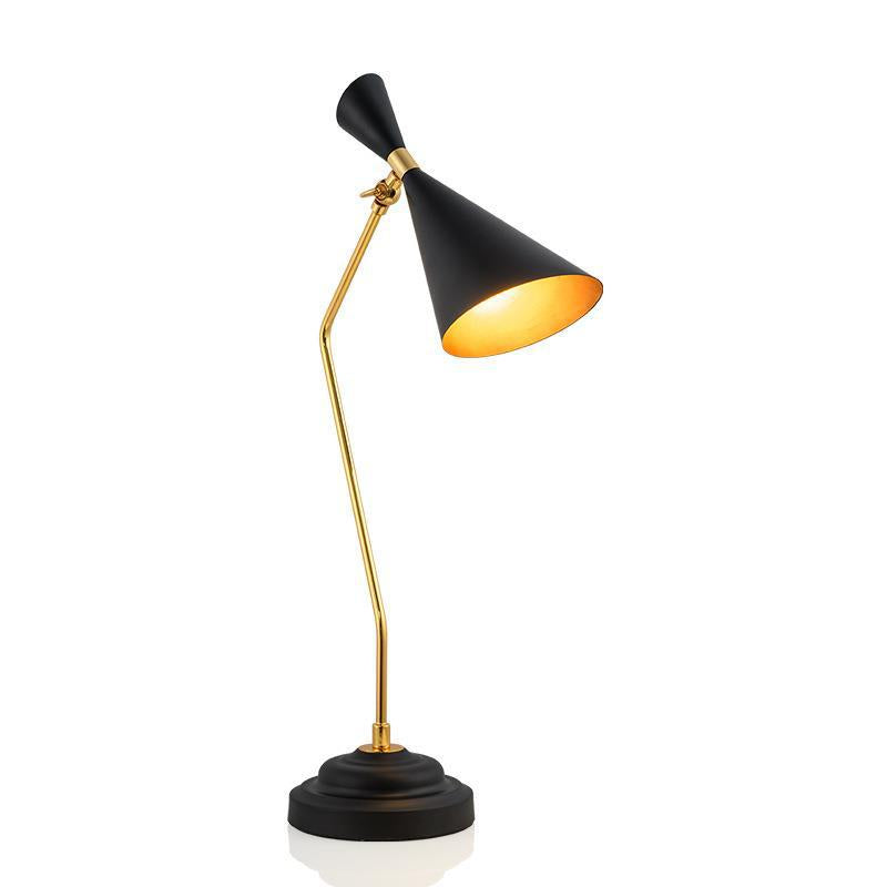 Mid-Century Modern Desk Lamp with Adjustable Shade