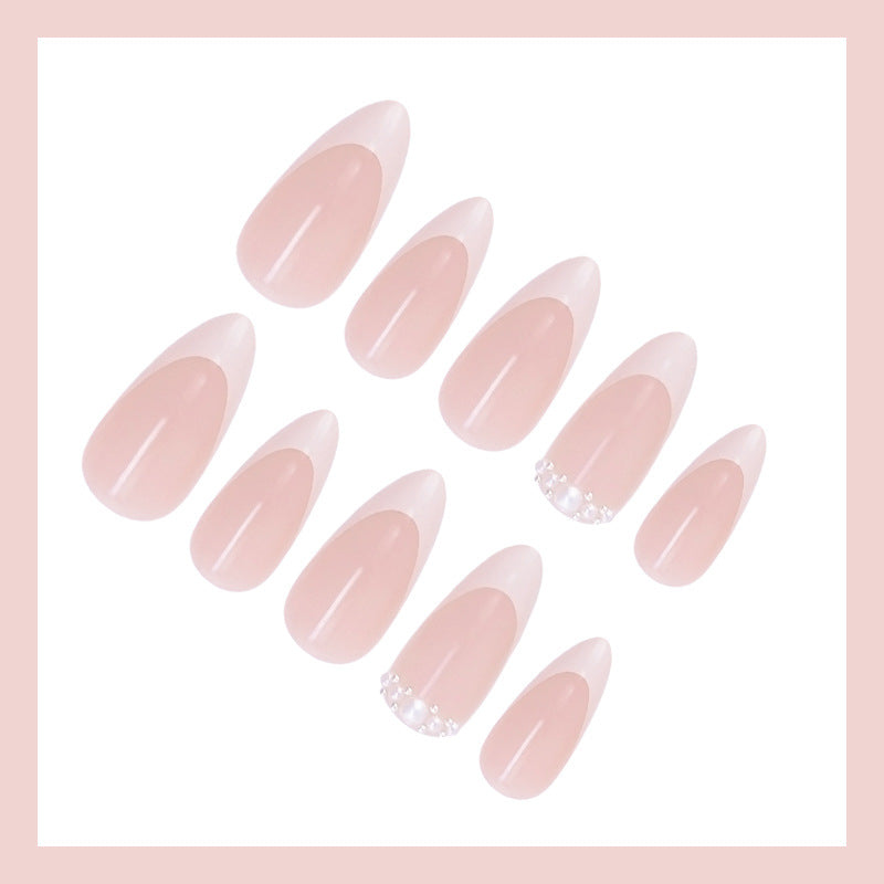 Elegant artificial nails with glitter accents Kalsten