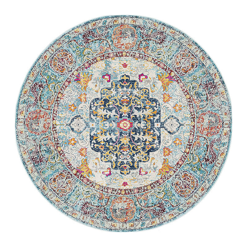 Vintage-Inspired Round Area Rug Kalsten