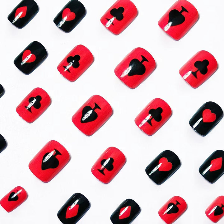 Themed Playing Card Nail Art Kalsten