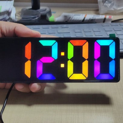 Digital LED clock with large display and colorful digits Kalsten